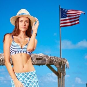 CABANA LIFE | Coastal Crush Embroidered Bikini Top